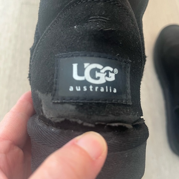 UGG Australia TALL Boot Womens Classic Black Suede Size US 7 Casual Pull On - Picture 9 of 10